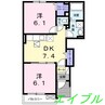 セトルＹＵＵＺＡＫＩ 2DKの間取り