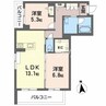 ルミエール　ベレオ茶屋町 2LDKの間取り