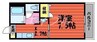 コロニーK　Ｂ棟 1Kの間取り