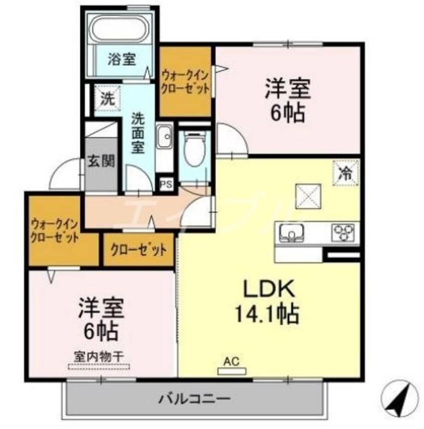 間取図 ヴァン　ベール