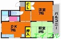 武田ハイツの間取図
