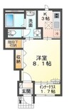 花美月 1Kの間取り