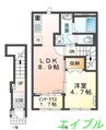 花美月 1LDKの間取り