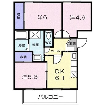 間取図 ルミナール・カオルＡ