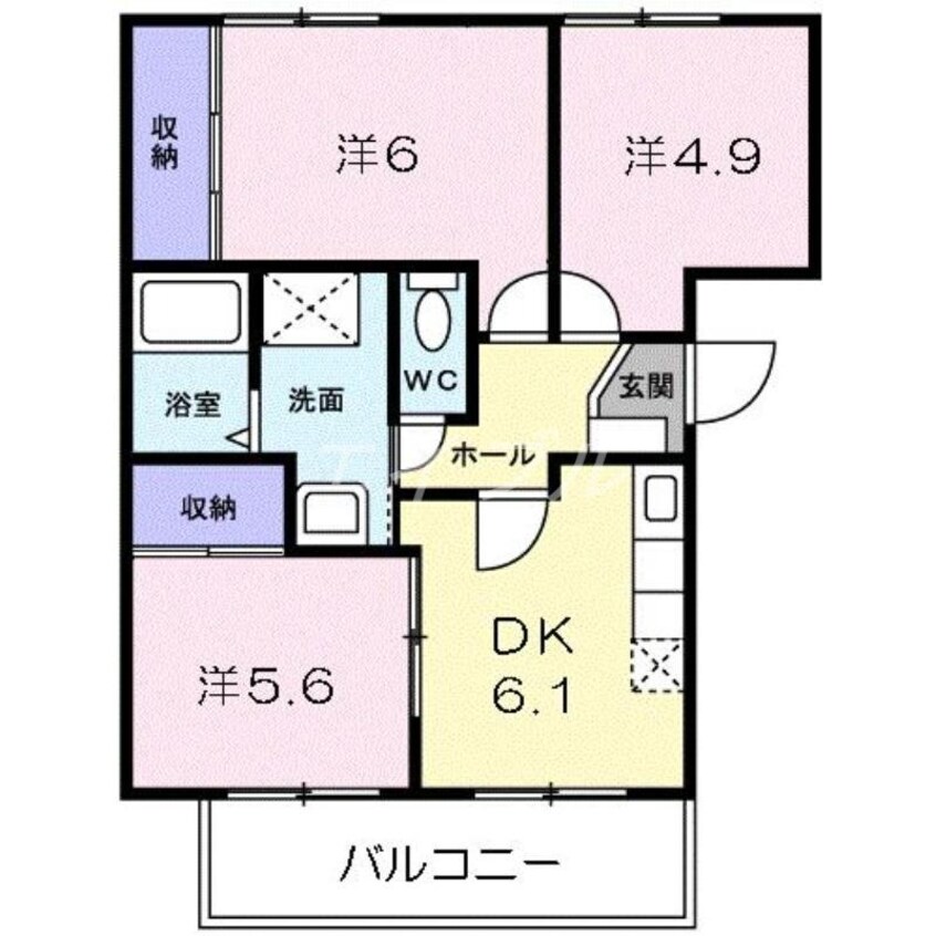 間取図 ルミナール・カオルＡ