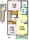 SUNBELS 2LDKの間取り
