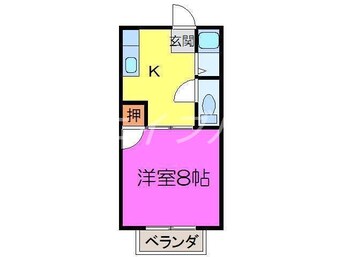 間取図 茶屋町エビスコーポ