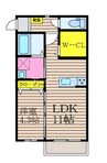 メゾンSORA 1LDKの間取り