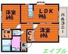 クスの木　Ｂ棟 2LDKの間取り