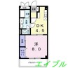 グランパス２１ 1DKの間取り