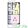 グランパス２１ 1DKの間取り