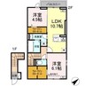 Le Clair 2LDKの間取り