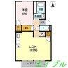 タウン妹尾 1LDKの間取り