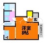 ライフエール中庄 1Kの間取り