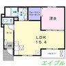 クラール 1LDKの間取り
