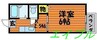 ハウスＭセカンド 1Kの間取り