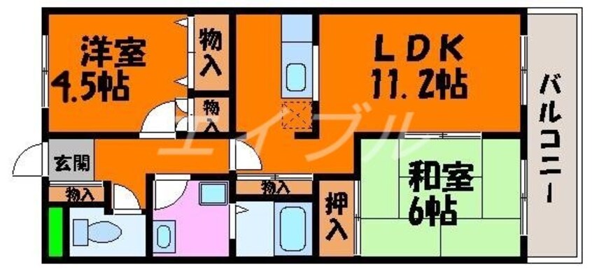 間取図 コルハウス三秋