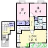 メゾン　オーブＢ 2LDKの間取り