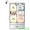 エスペランスコート 2LDKの間取り