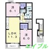セトルＹＵＵＺＡＫＩ 2LDKの間取り