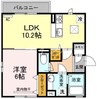 ファミール岡本Ⅲ－Ｄ 1LDKの間取り