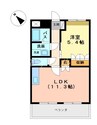 プロスペリティー 1LDKの間取り