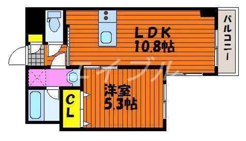 間取図 エスコパークヒルズ問屋町