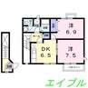 シャルマン　ジャン 2DKの間取り