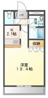 タウニーエンジェル・Ｋ 1Kの間取り