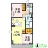 カンパニュラ 2LDKの間取り