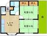 サンコーポ城ノ内 2LDKの間取り