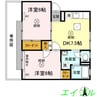シンフォニー12 2DKの間取り
