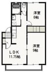 アーバンＦ　Ｃ 2LDKの間取り