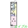 ルミネ高須Ｂ 1Kの間取り