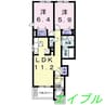 リトルツリーフィールド 2LDKの間取り