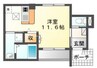 ルピナス 1Kの間取り