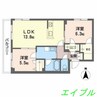 そよかぜⅡ 2LDKの間取り