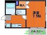 K-プレイス 1Kの間取り