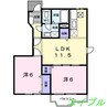 レインボー２１　Ａ棟 2LDKの間取り