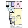 ＲＥＶＥ 1LDKの間取り