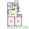 パラッツオ・クォーレＣ 2DKの間取り