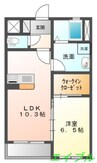 プラッツ・ユーⅢ 1LDKの間取り
