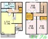 リースランド平福　B棟 3LDKの間取り