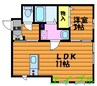PURA　VIDA！ 1LDKの間取り