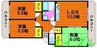 ドミール福島Ｂ 3LDKの間取り