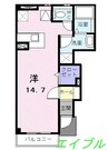 プリムローズＡ 1Rの間取り