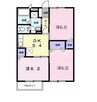 ロ－ゼン大上 3DKの間取り