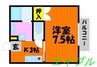 ウッドヴィレッジ 1Kの間取り