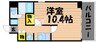 オーキッドプラザ 1Kの間取り