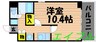 オーキッドプラザ 1Kの間取り